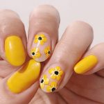 Yellow nail polish