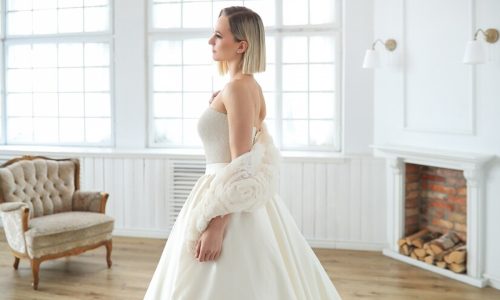 why off-the-shoulder wedding dresses are a flattering choice for many body types